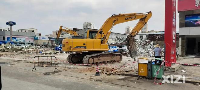 惠州河南岸汽车大市场拆除，未来将建设公园与停车场