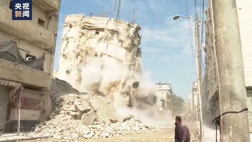 叙利亚政府拆除危险建筑物，防范震后二次伤害